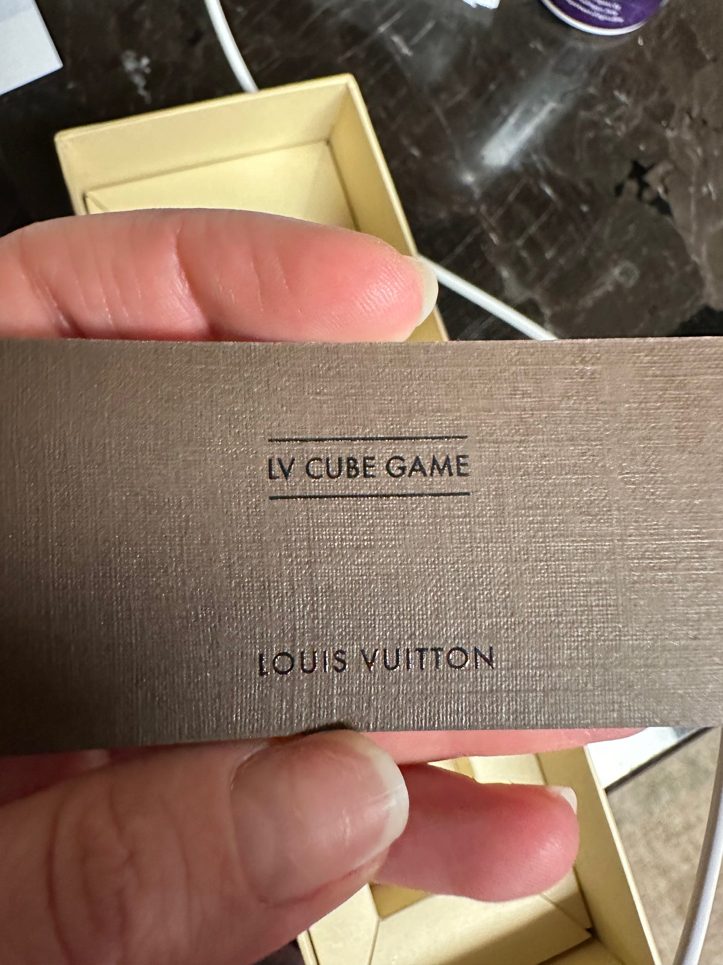 Louis Vuitton magnetic cube game