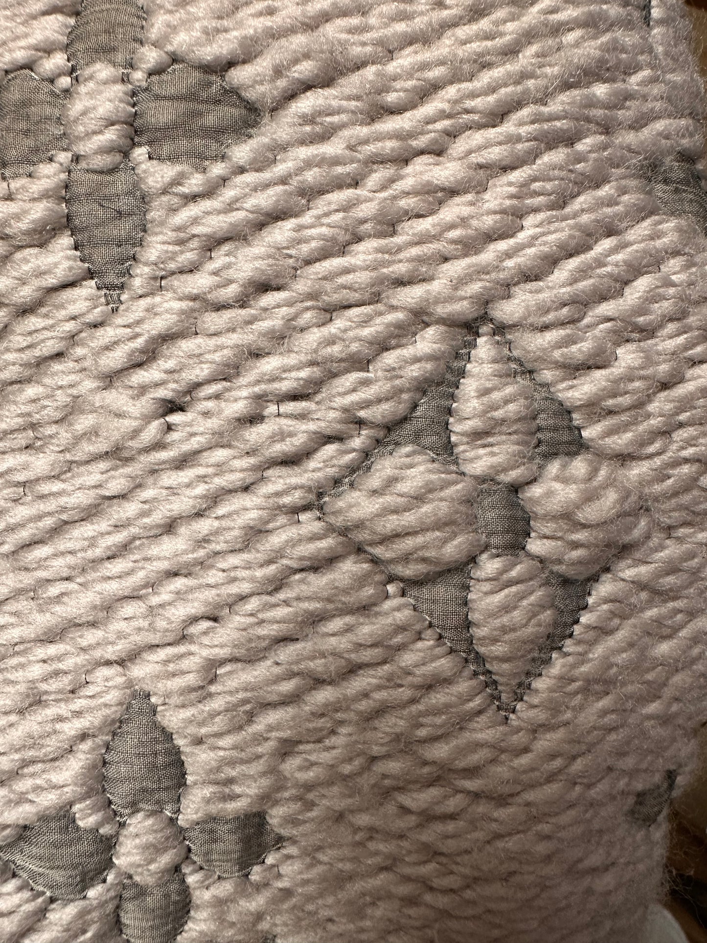 Louis Vuitton Logomania gray scarf