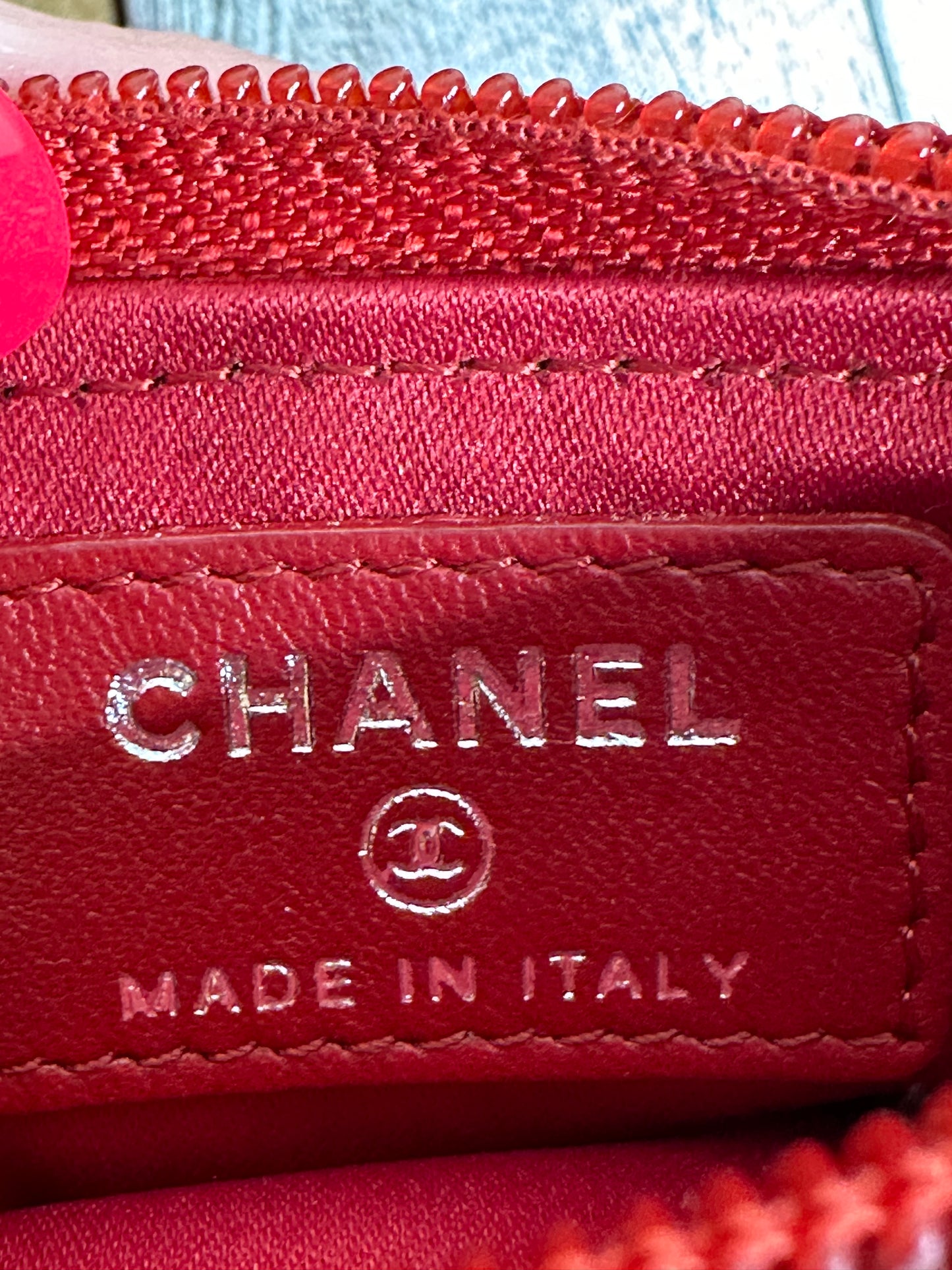 Chanel zippy wallet caviar