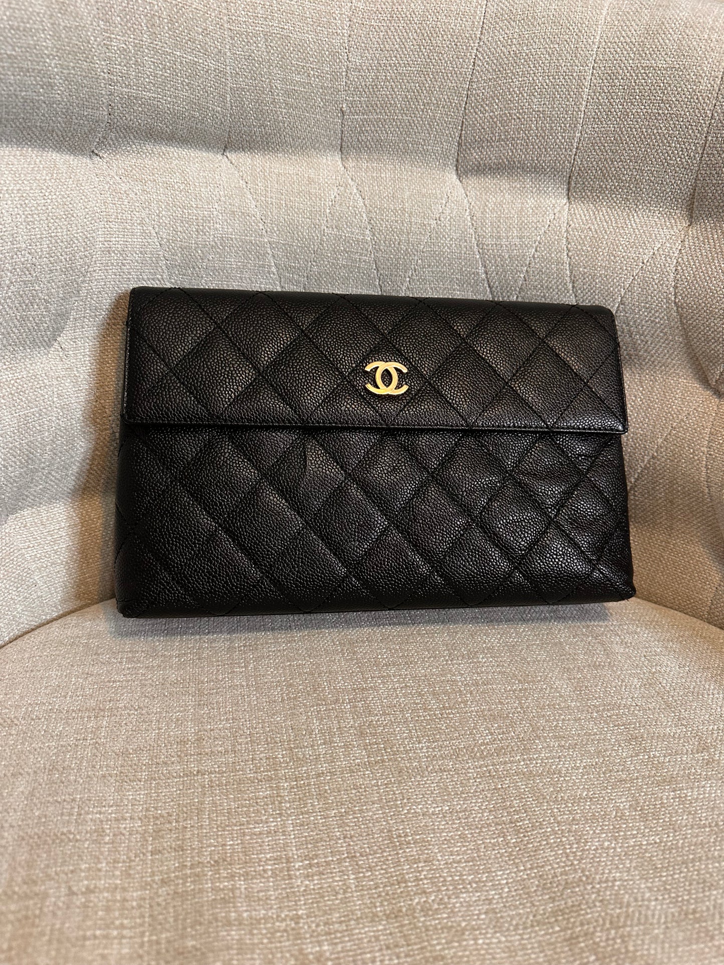 Chanel clutch and Gucci sunglasses bundle