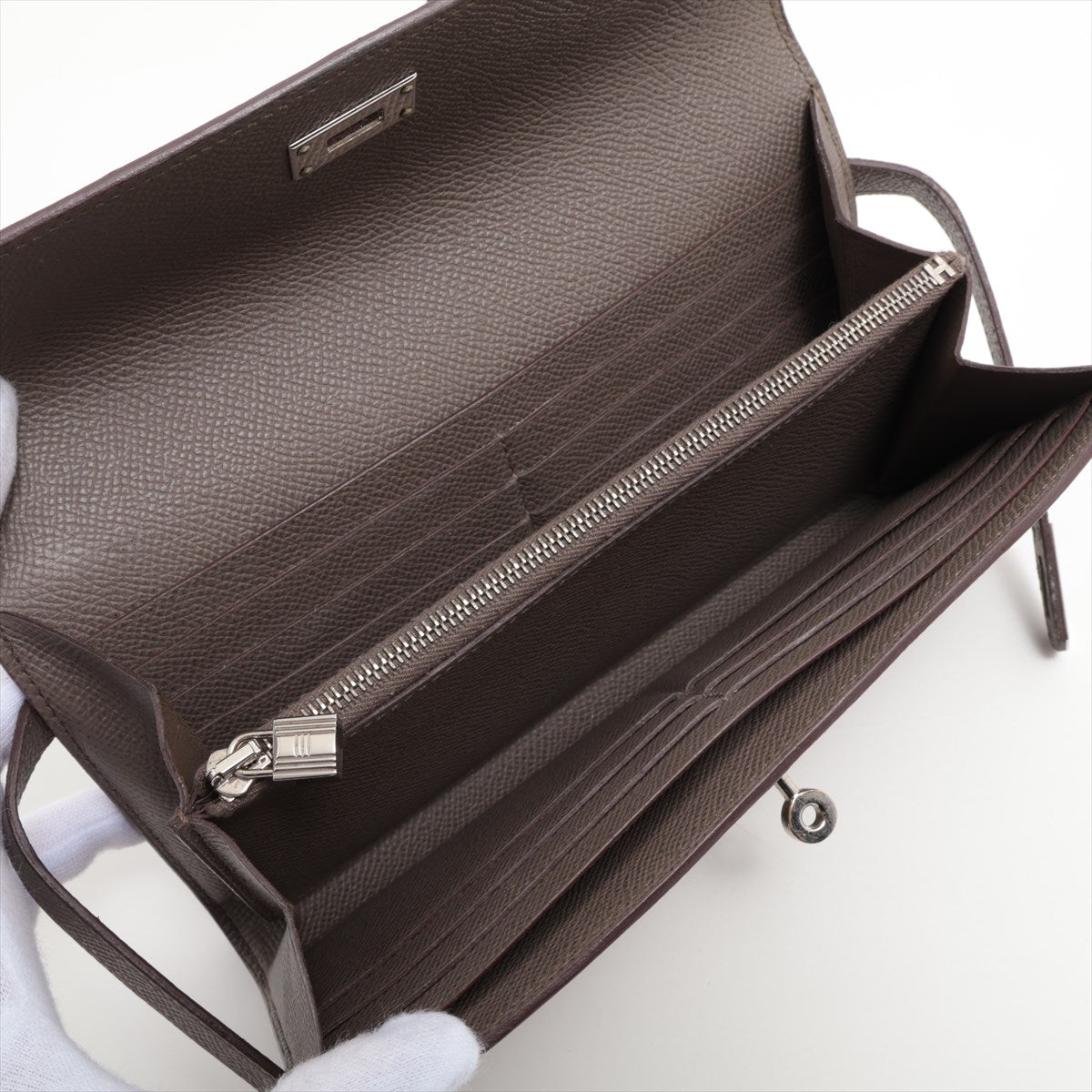 Hermes Kelly Etoupe Epsom leather 2018 PHW