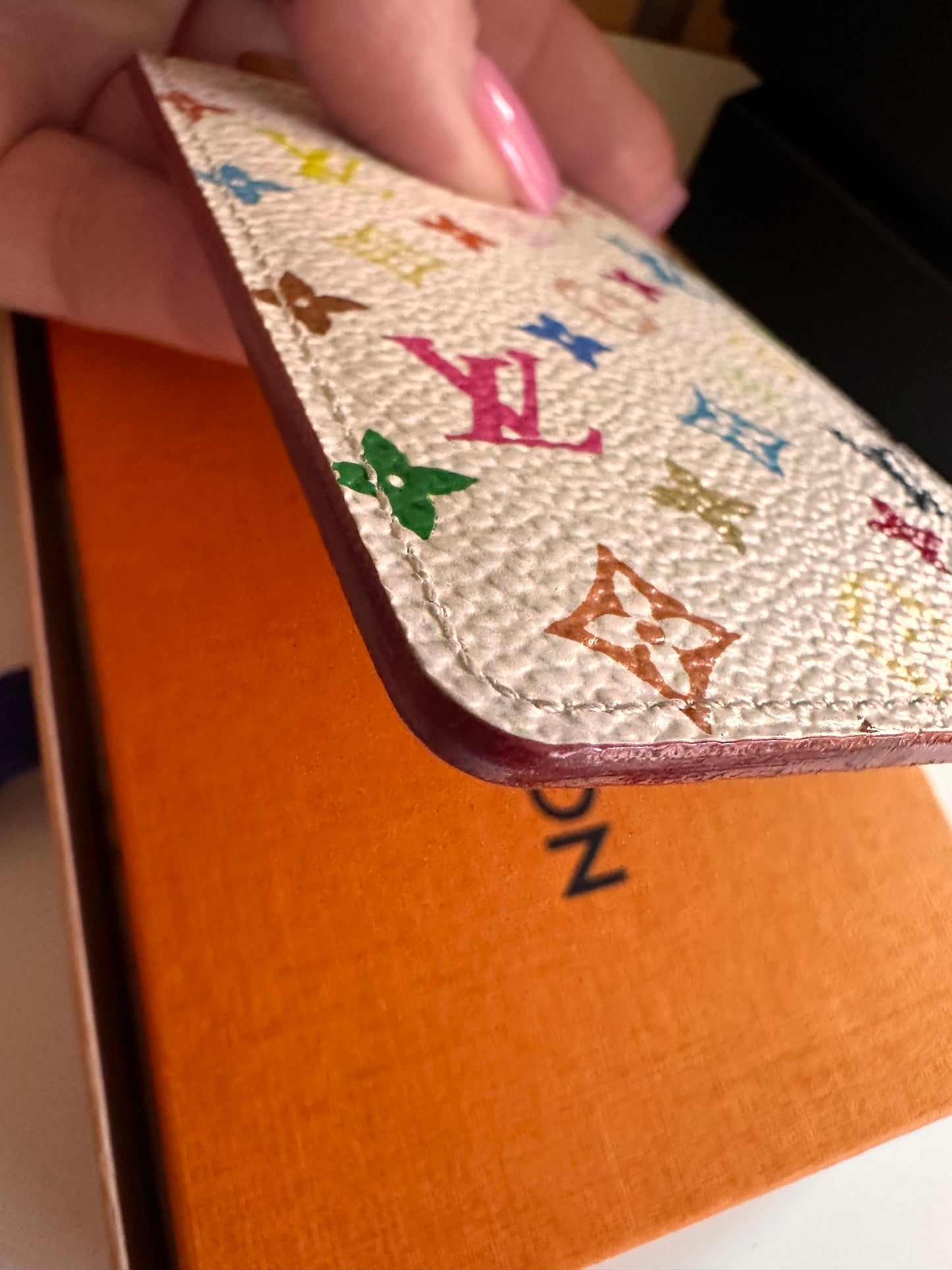 Louis Vuitton Murakami card holder with mirror