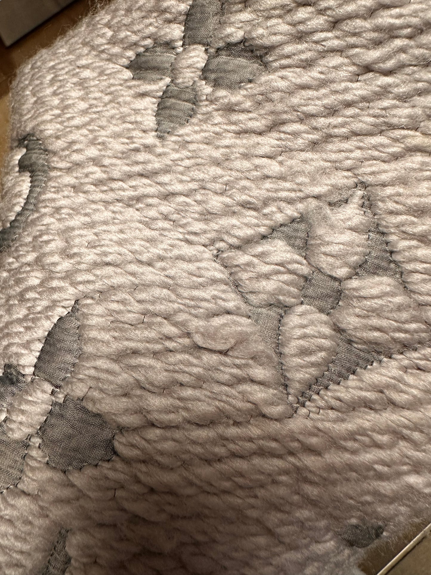 Louis Vuitton Logomania gray scarf