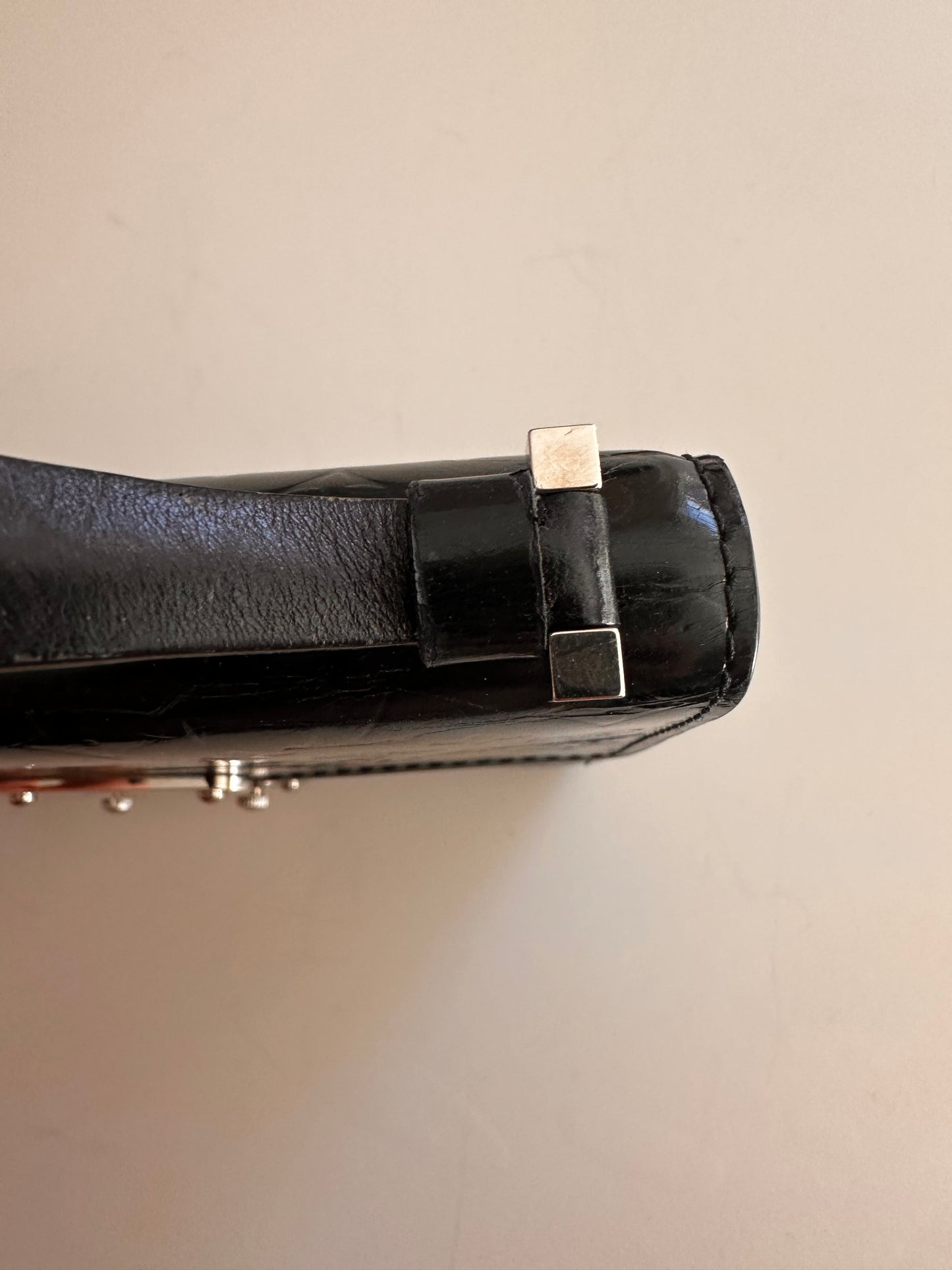 Louis Vuitton Anushka black patent with mirror