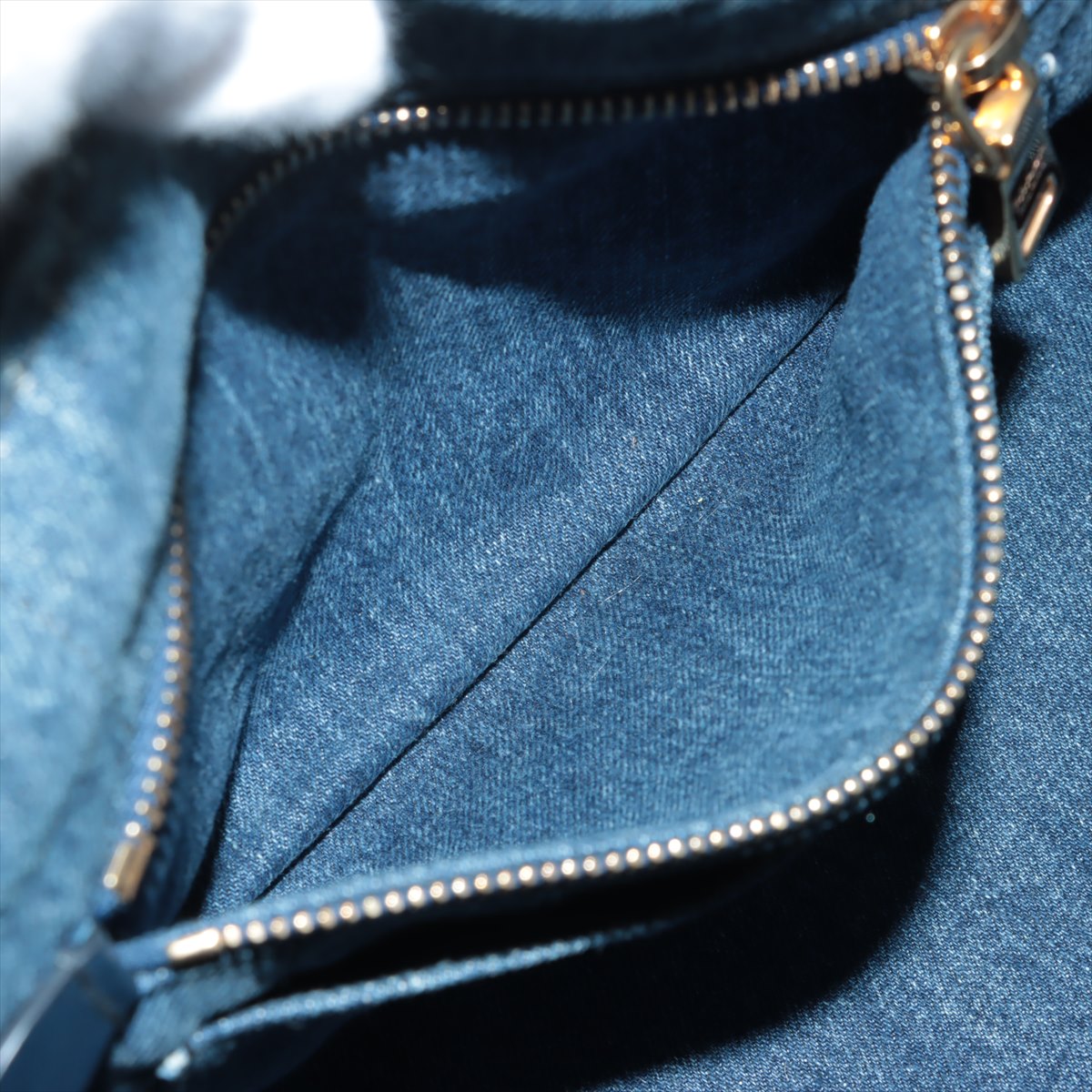 Prada canapa denim 2 way bag