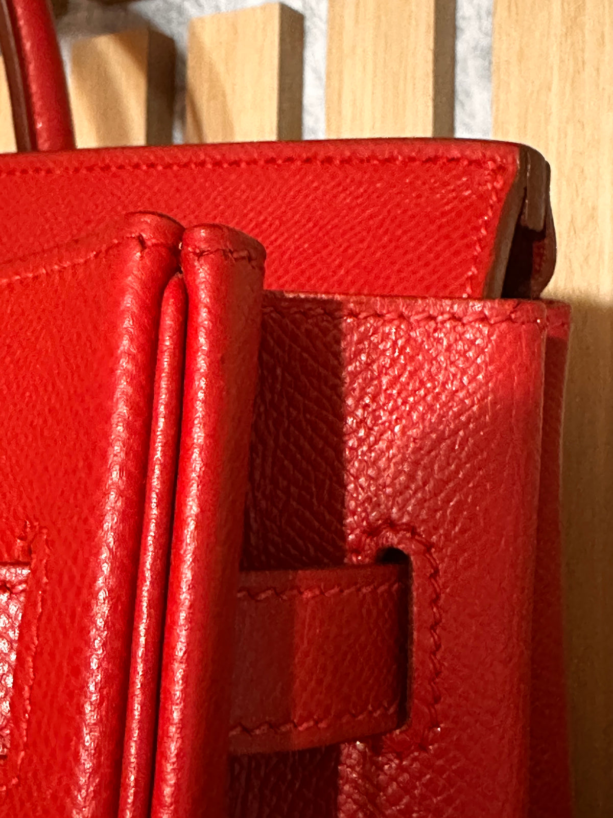 Hermes Hac 32 (Haute a courroies) Rouge Vif 2000