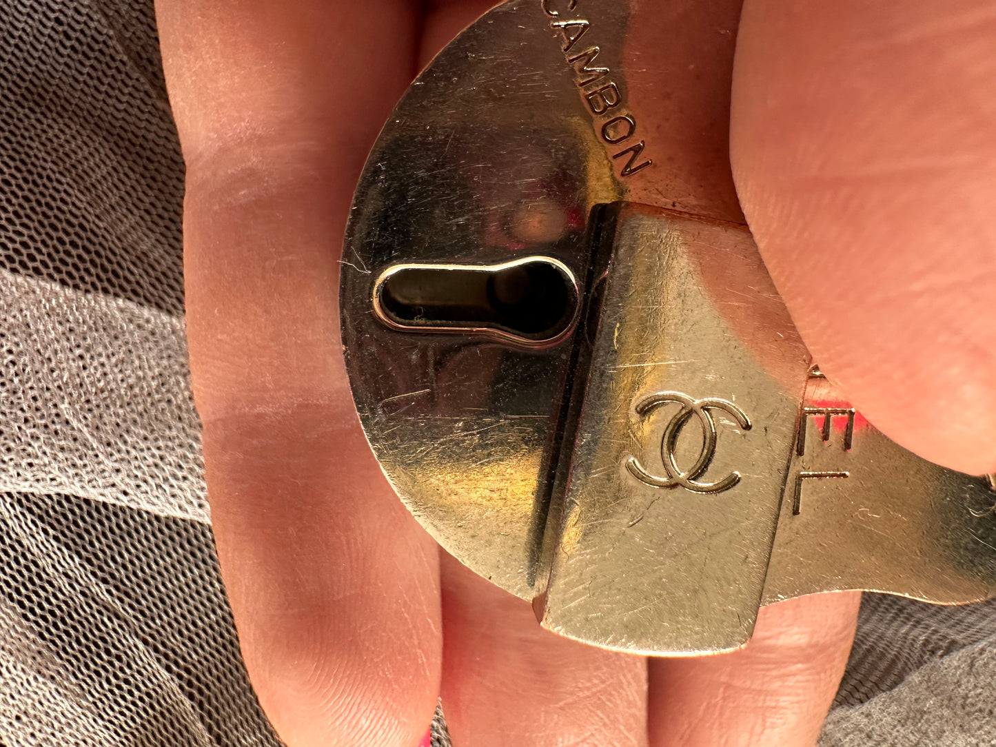 Chanel lock charm, key chain