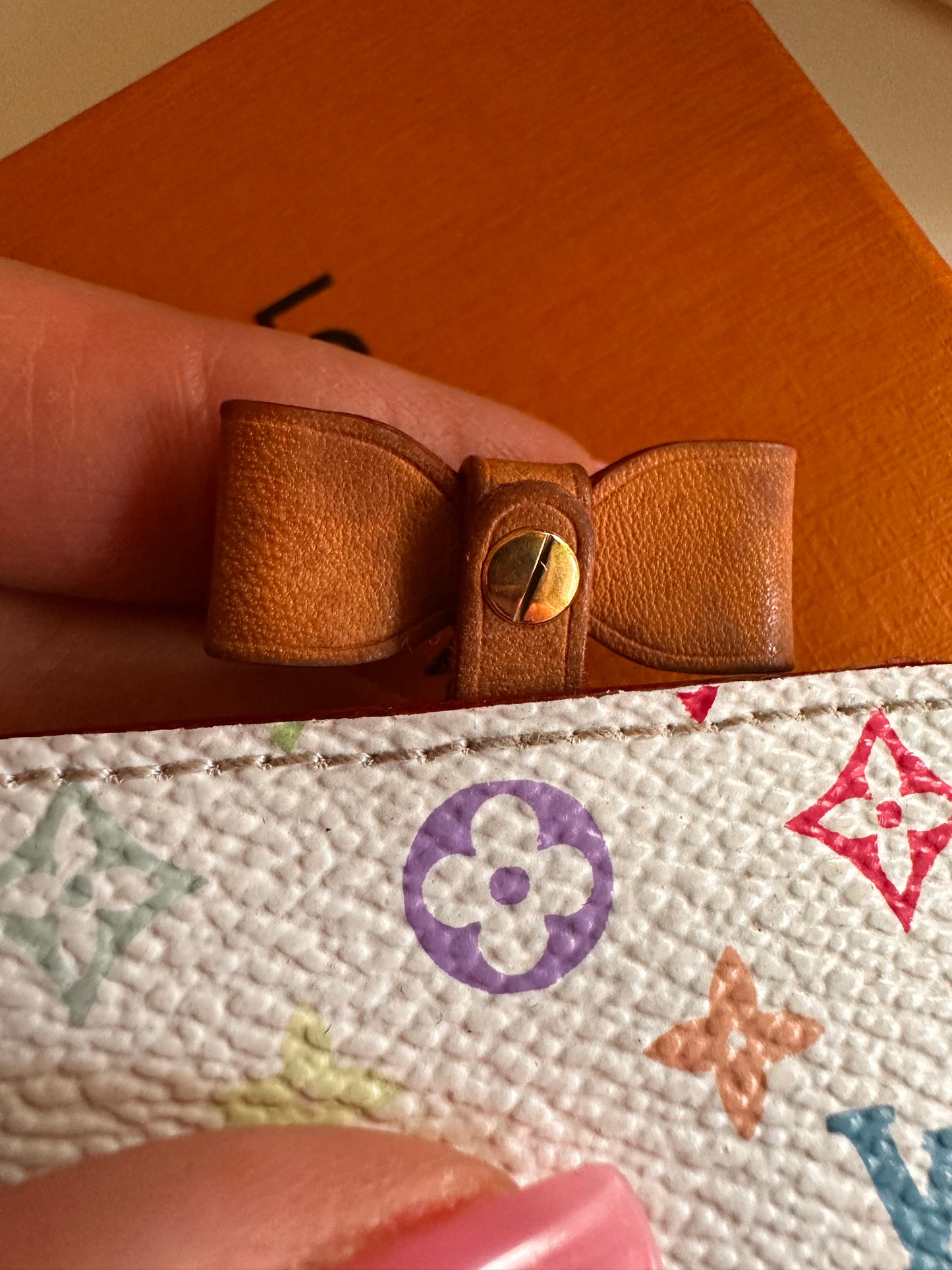 Louis Vuitton Murakami card holder with mirror