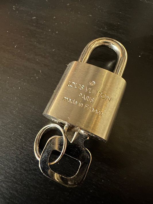 Louis Vuitton silver lock and key