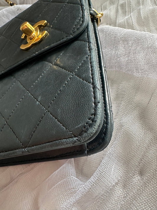 Chanel double turnlock ultra rare