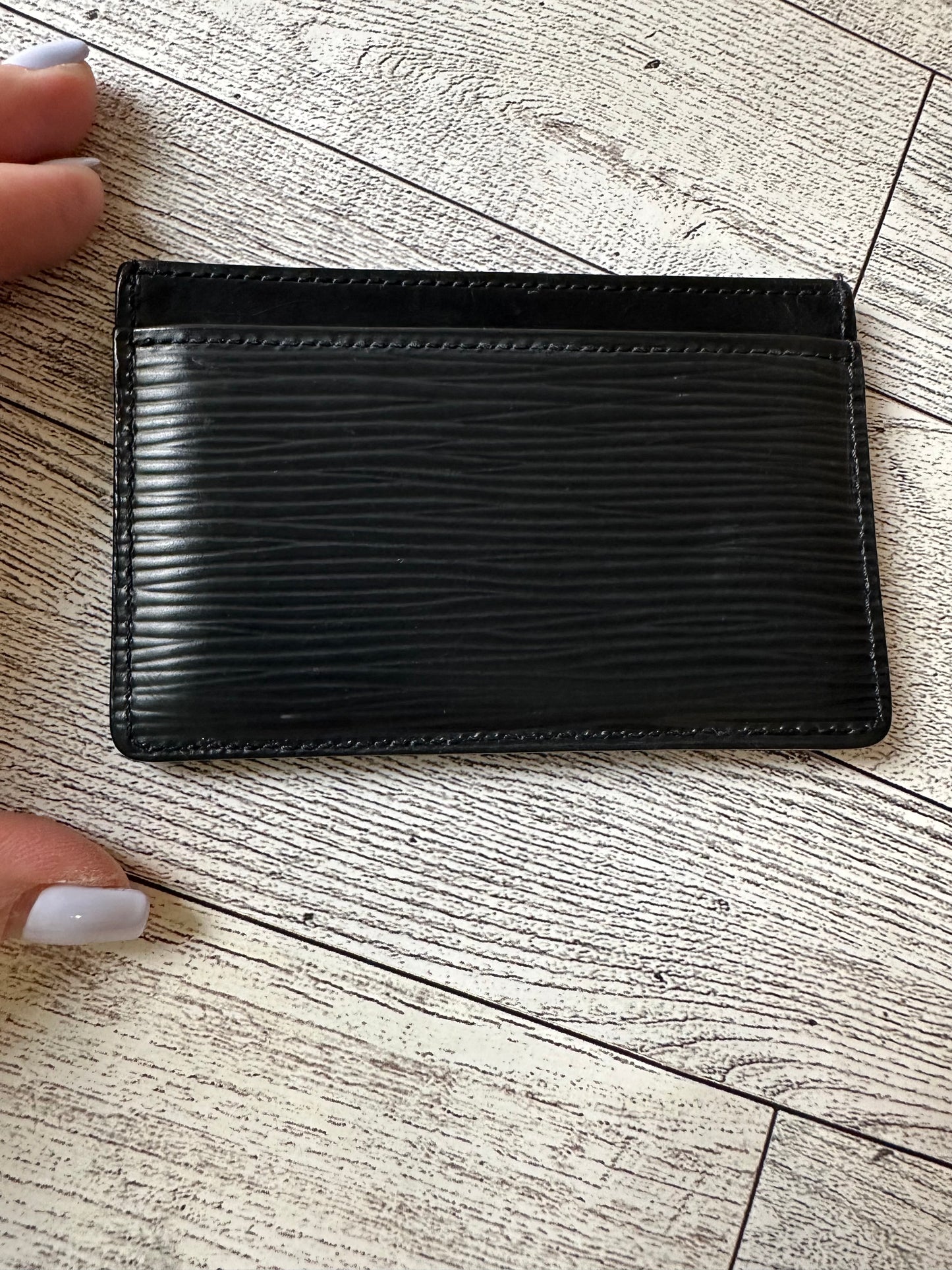 Louis Vuitton epi black card holder