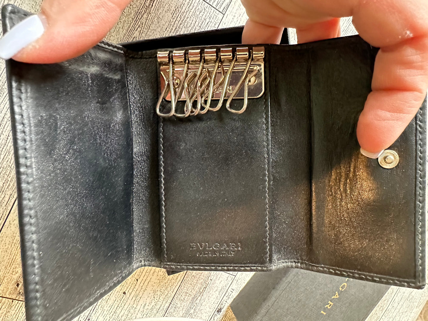 Bulgari 6 key holder wallet