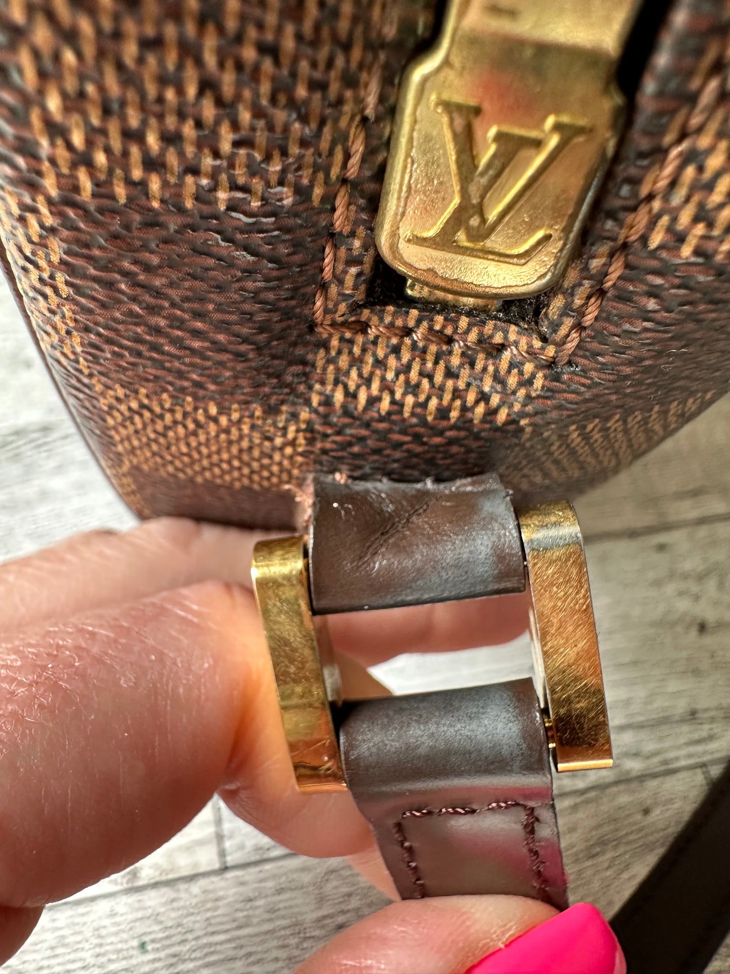 Louis Vuitton Ipanema PM damiere ebene crossbody