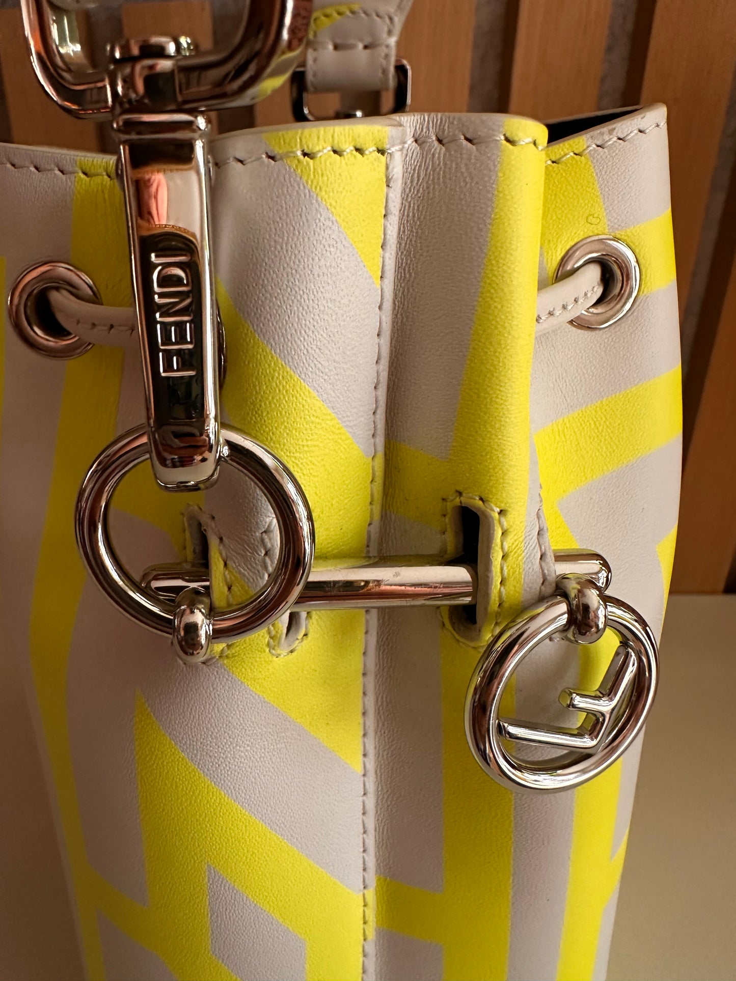 Fendi and Mark Jacobs collaboration drawstring bag