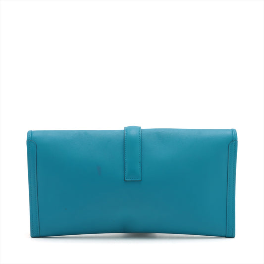 Hermes Jige Blue Zanzibar swift leather