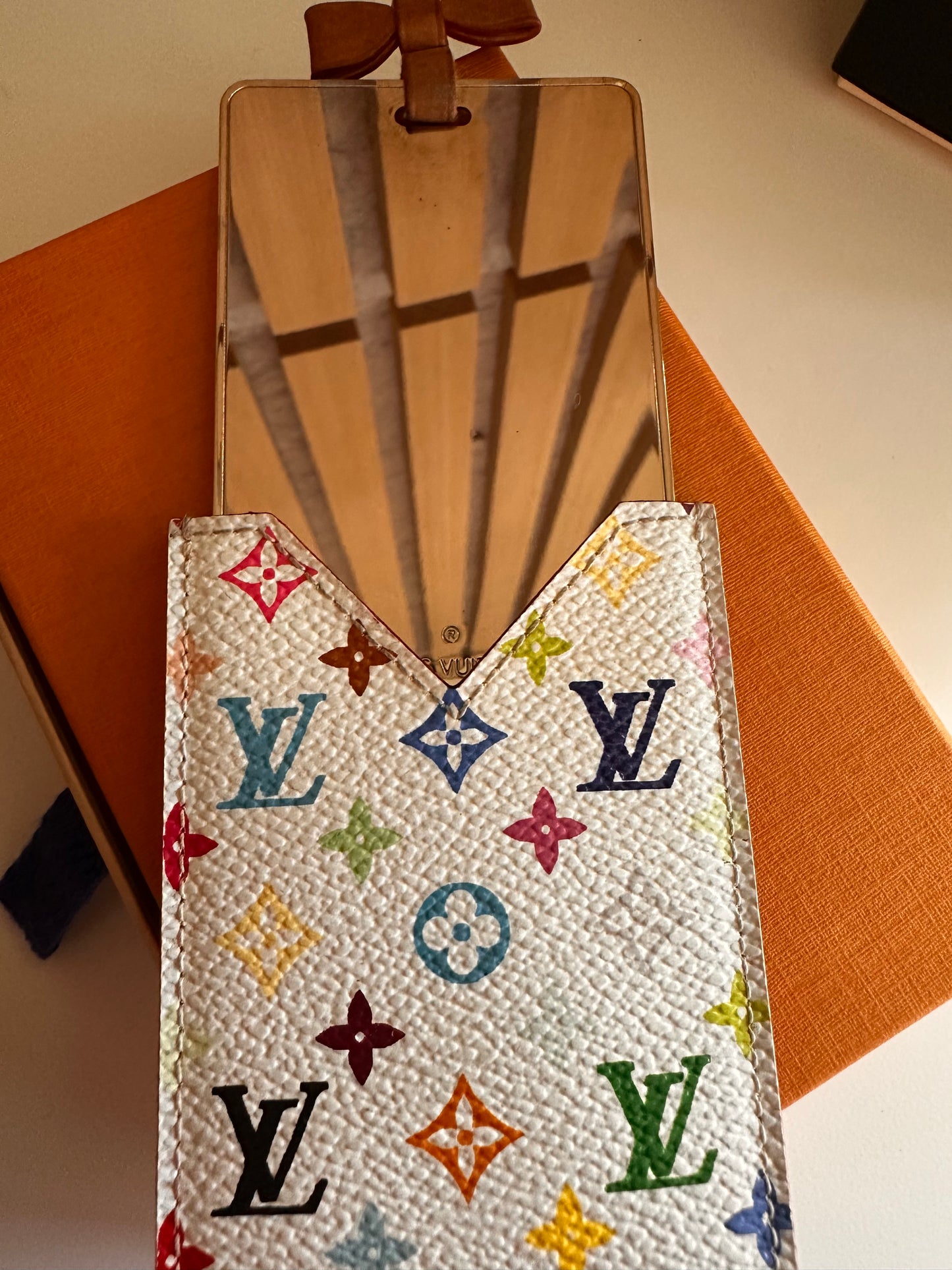 Louis Vuitton Murakami card holder with mirror