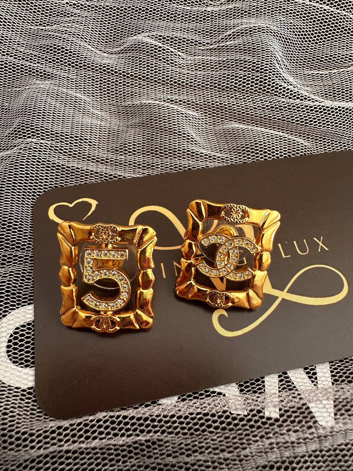 Chanel stud earrings