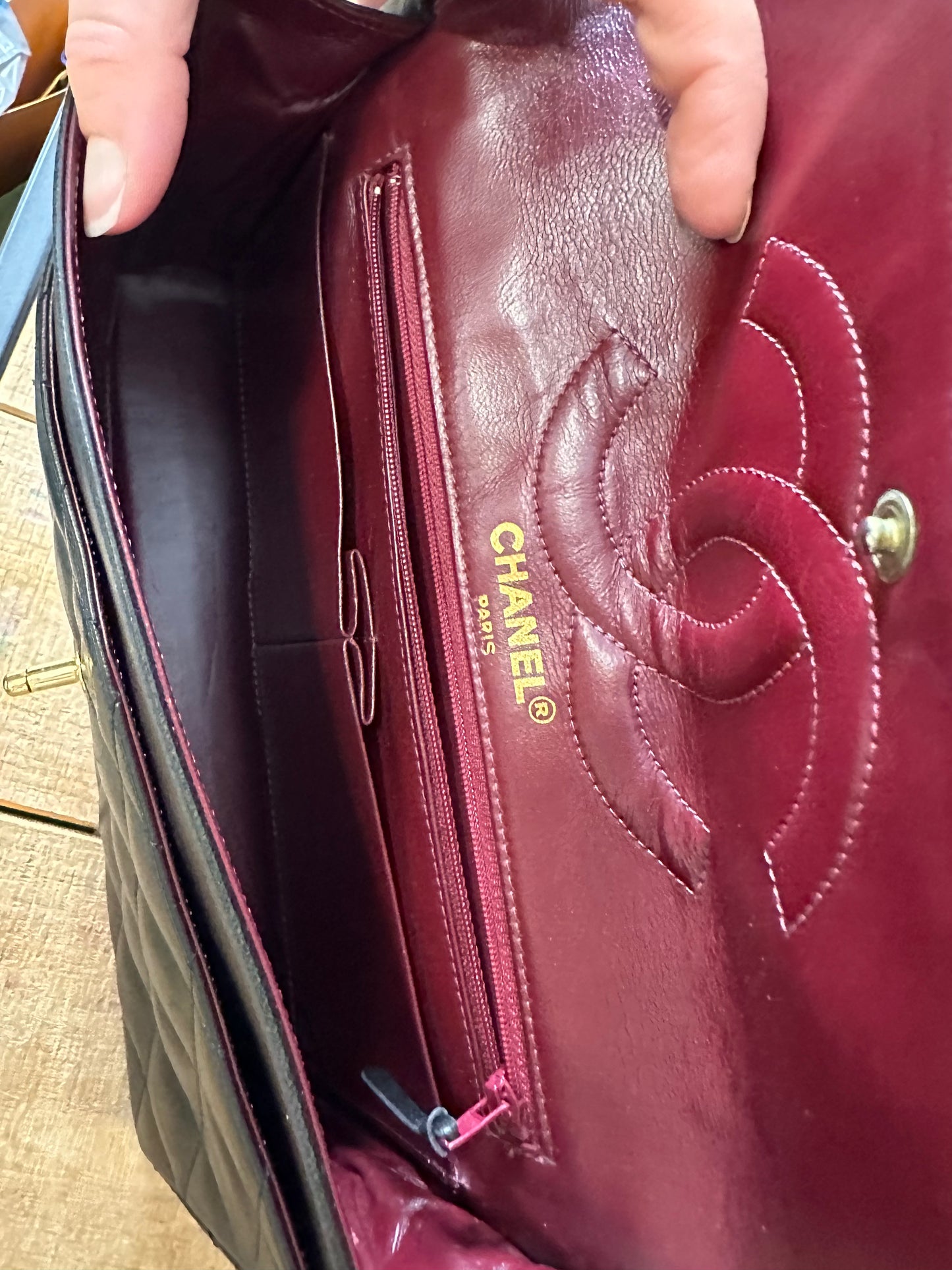 Chanel limited edition two tone double flap vintage double chain
