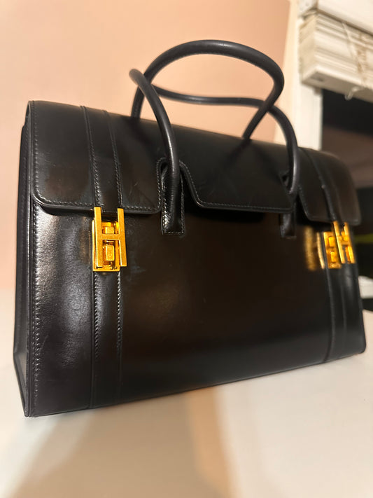 Hermes box leather Vintage Drag GHW