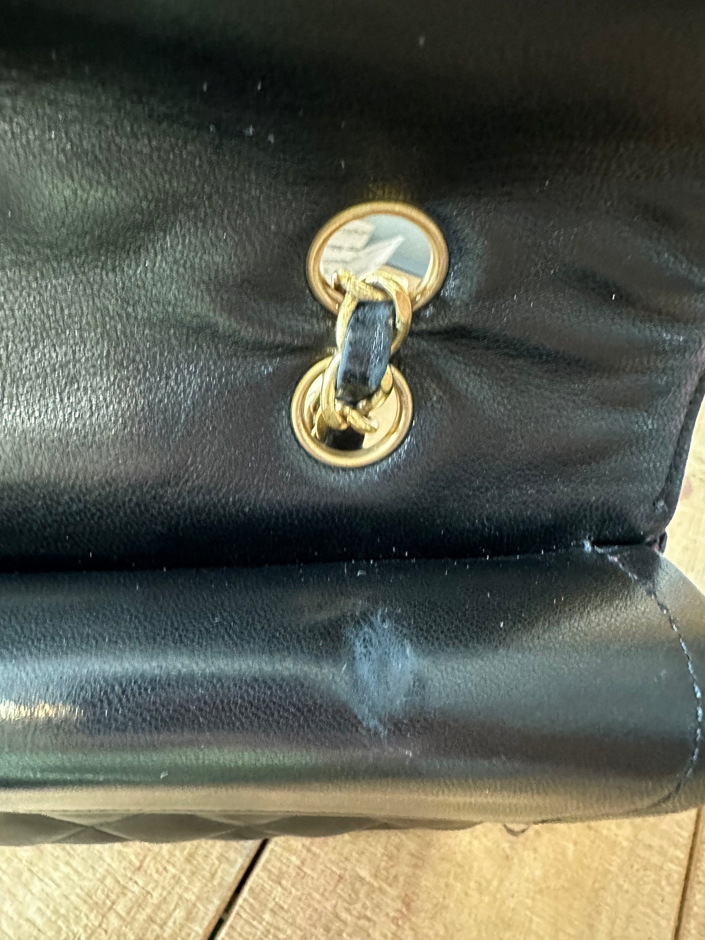 Chanel limited edition two tone double flap vintage double chain