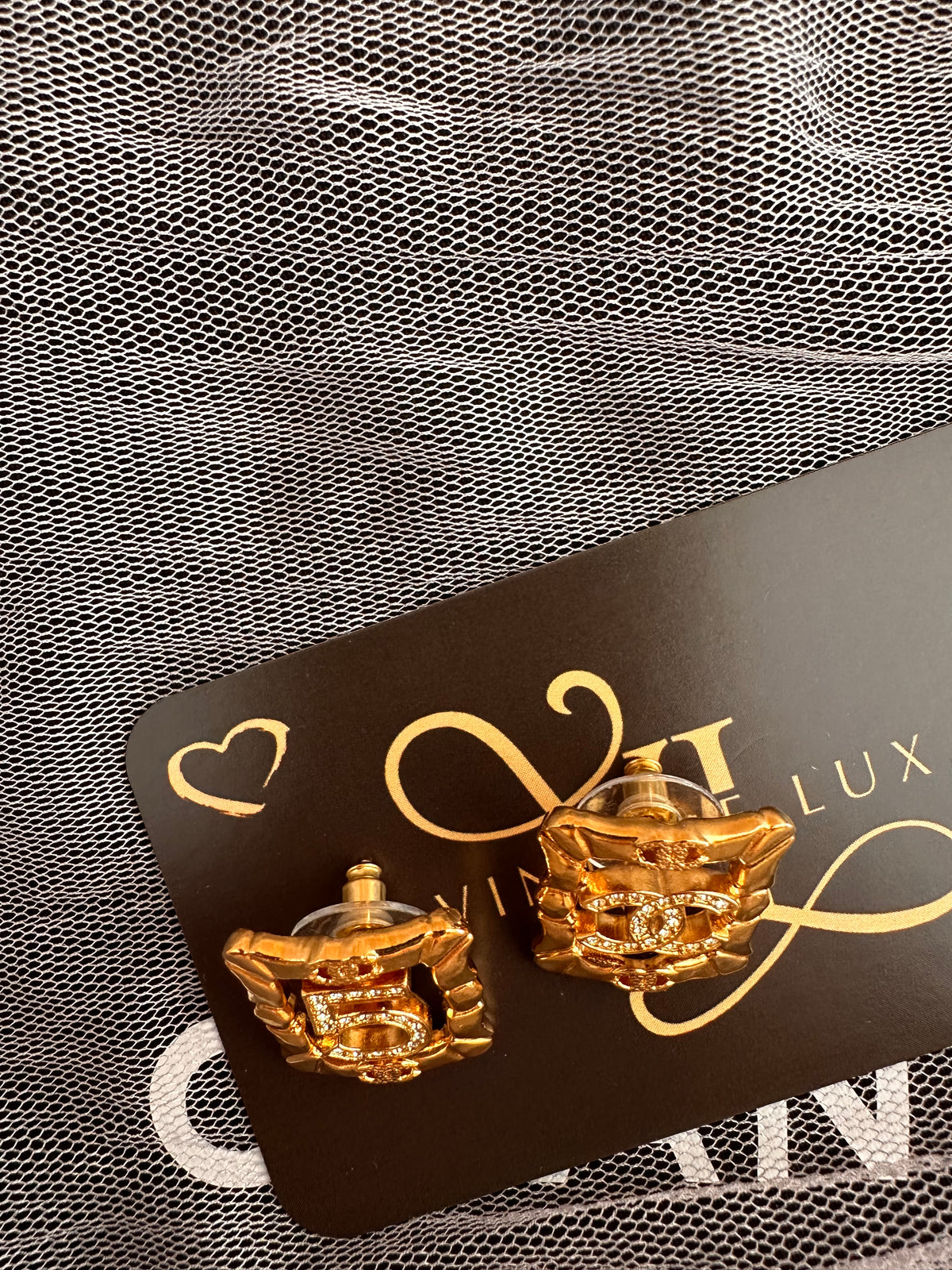 Chanel stud earrings