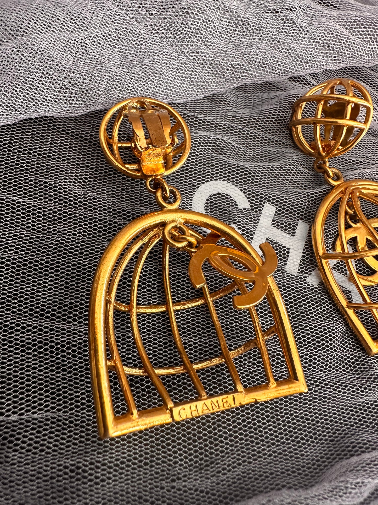 Chanel Bird Cage earrings 1993