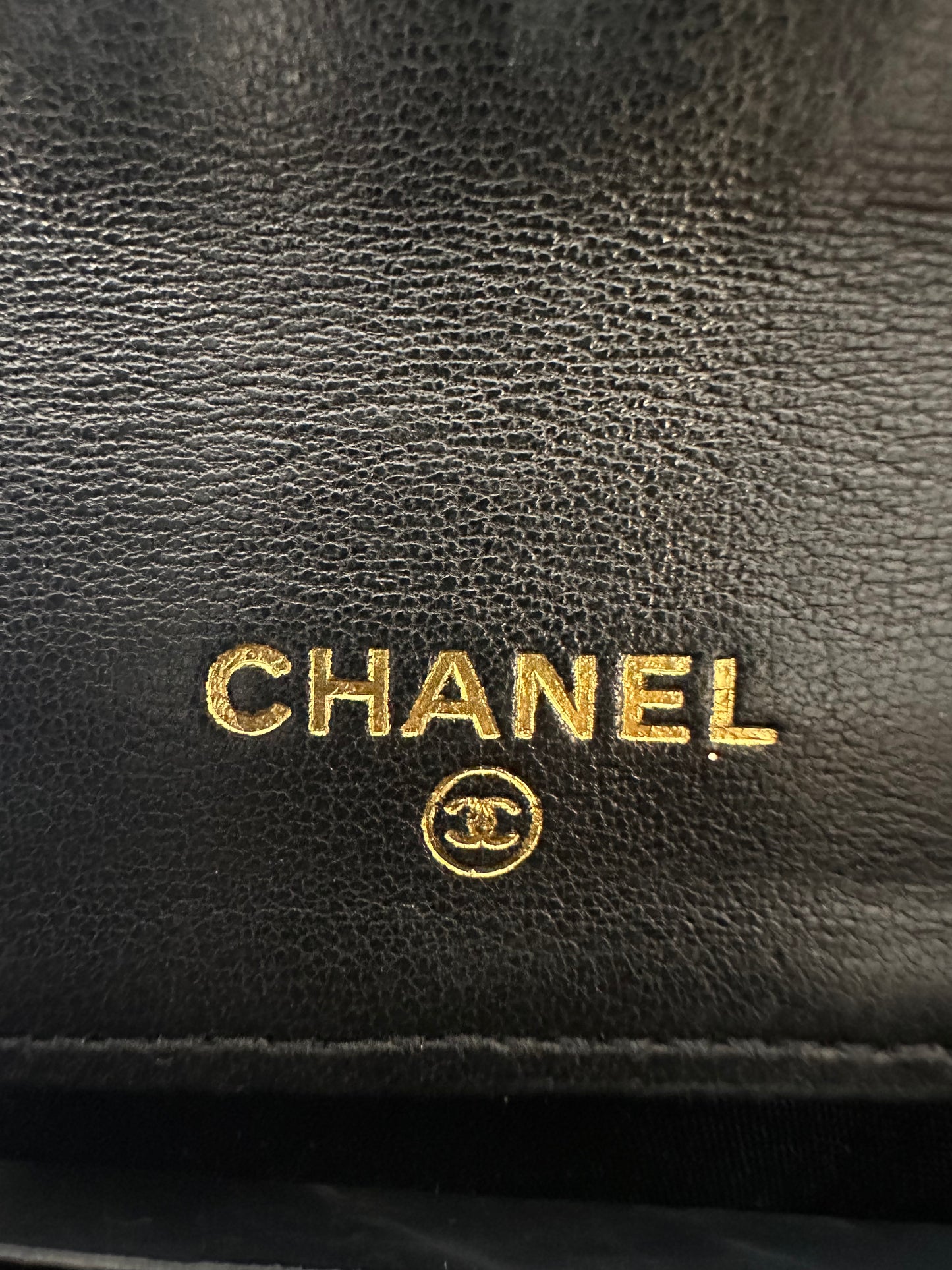 Chanel wallet double flap caviar leather