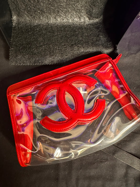 Chanel transparent pouch