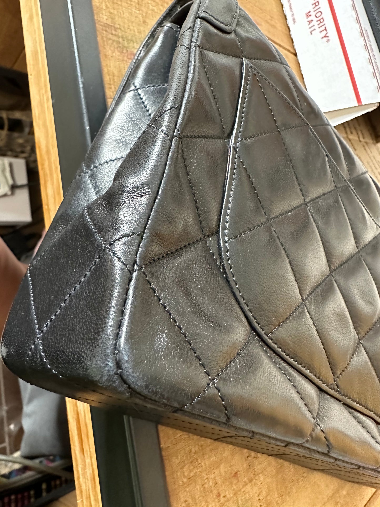Chanel limited edition two tone double flap vintage double chain