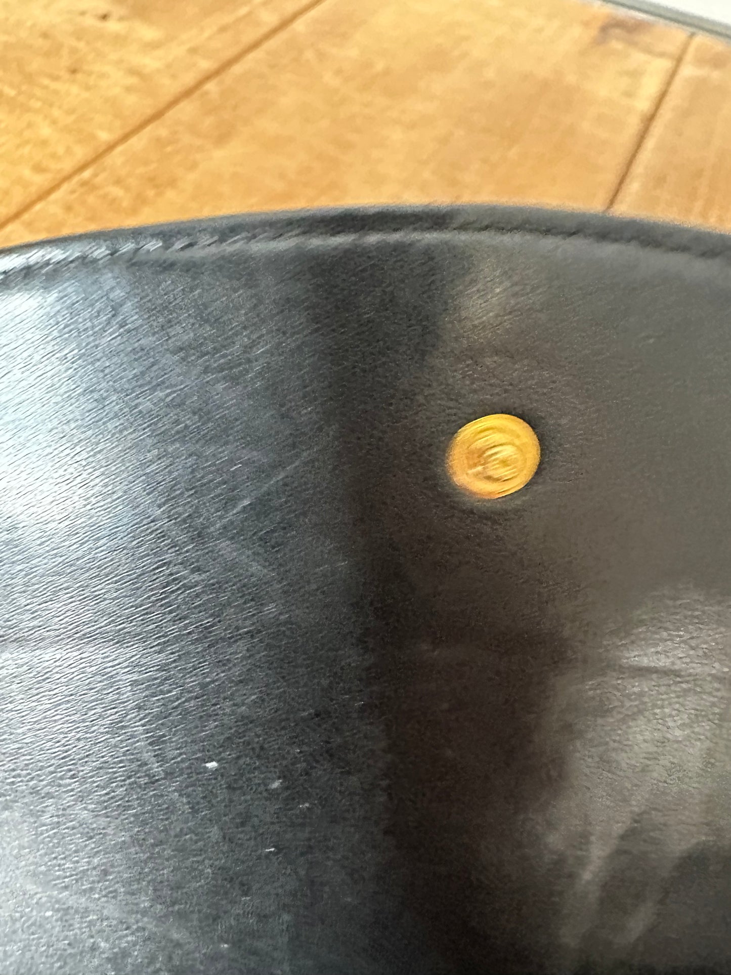 Chanel wallet double flap caviar leather