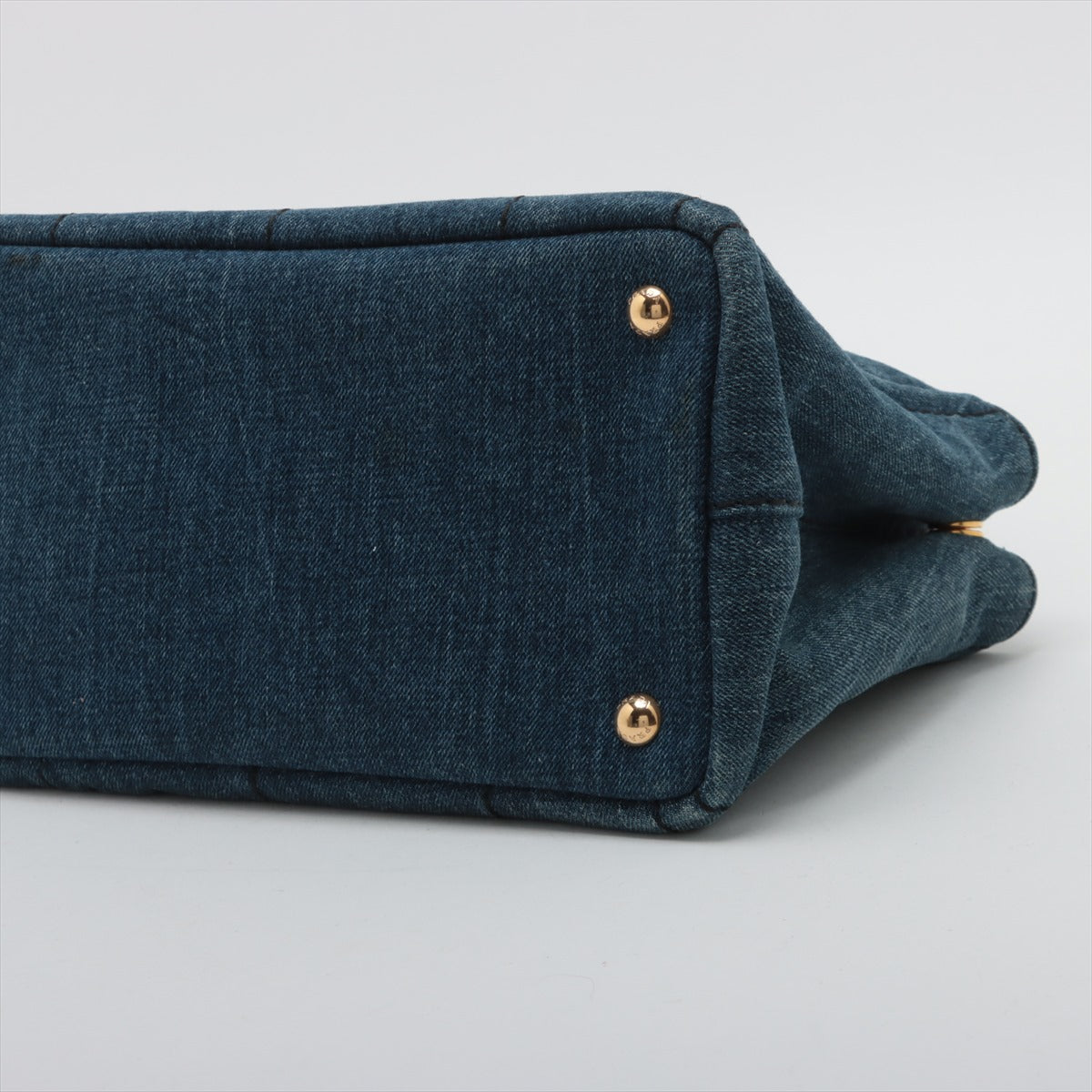 Prada canapa denim 2 way bag