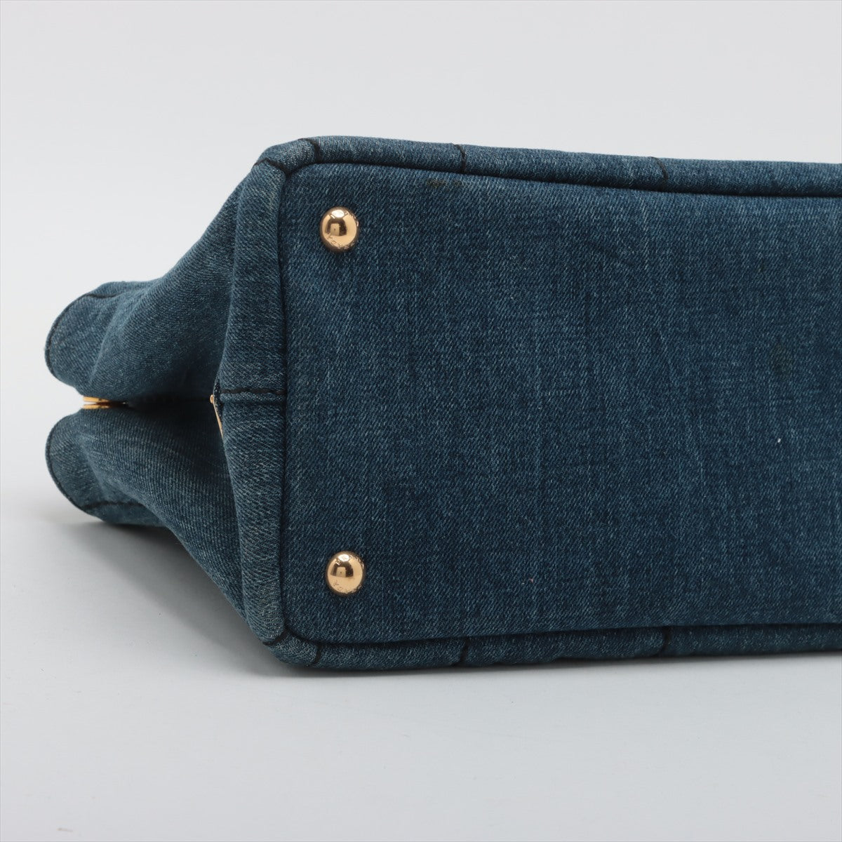 Prada canapa denim 2 way bag