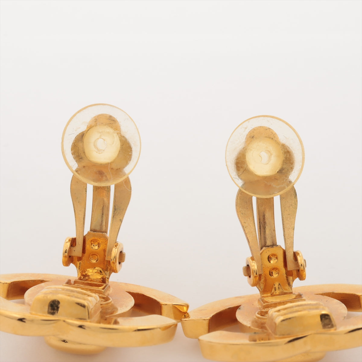 Chanel turnlock earrings clip on