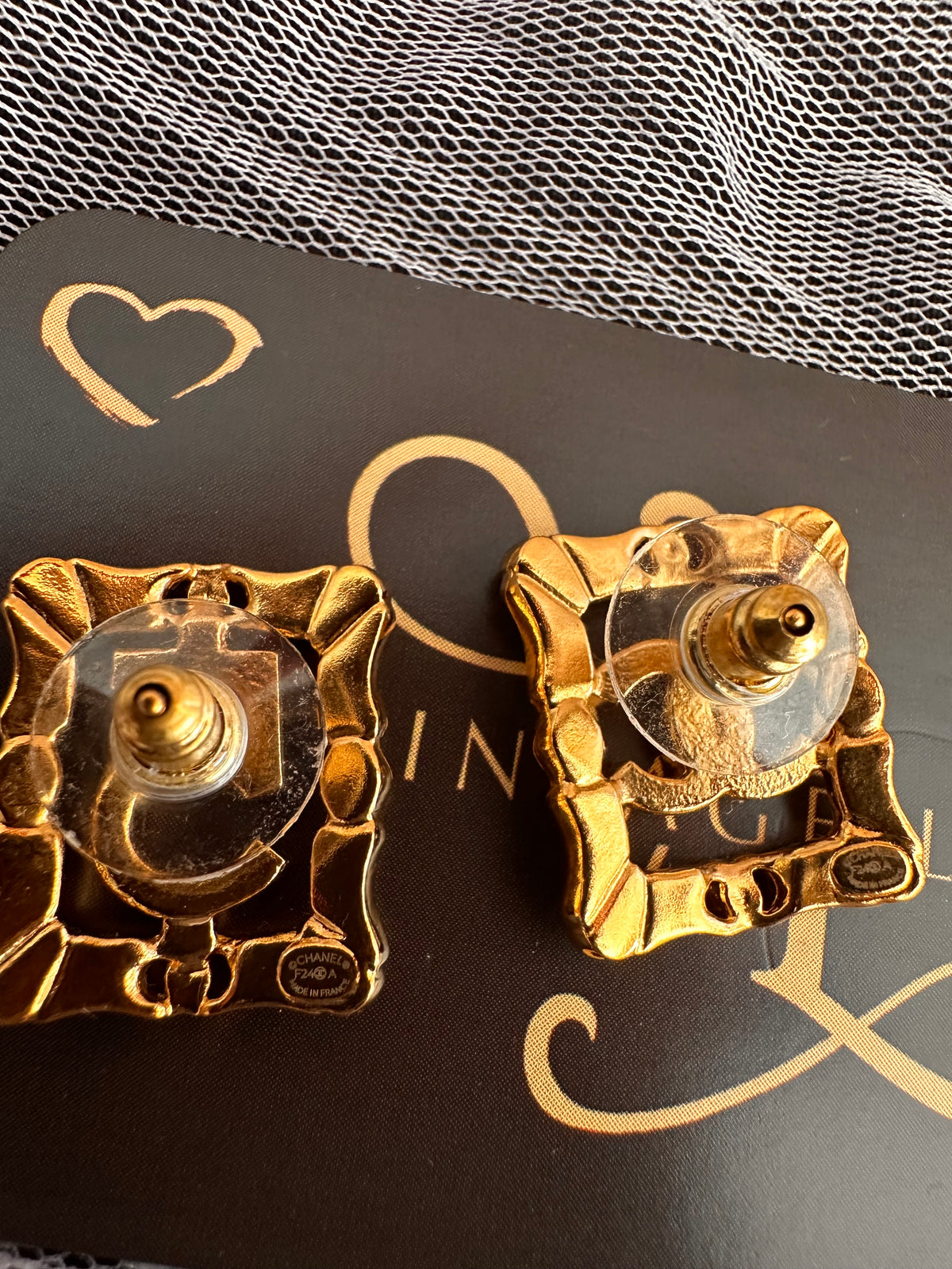Chanel stud earrings