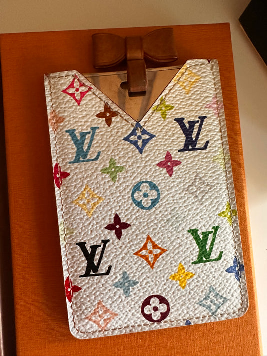 Louis Vuitton Murakami card holder with mirror