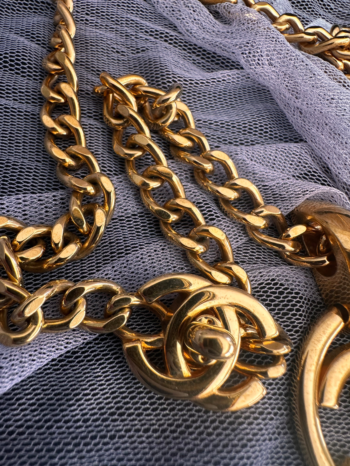 Chanel double turnlock necklace 1997