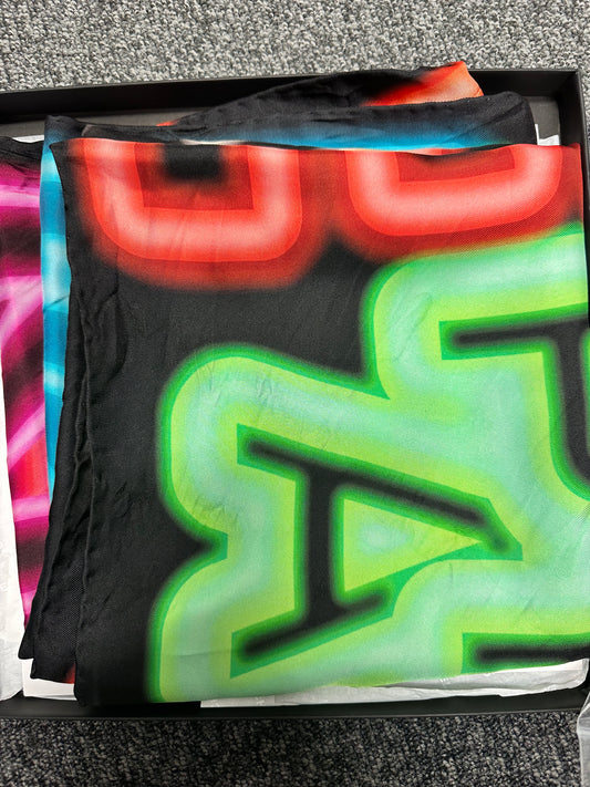 Chanel brooch and scarf bundle