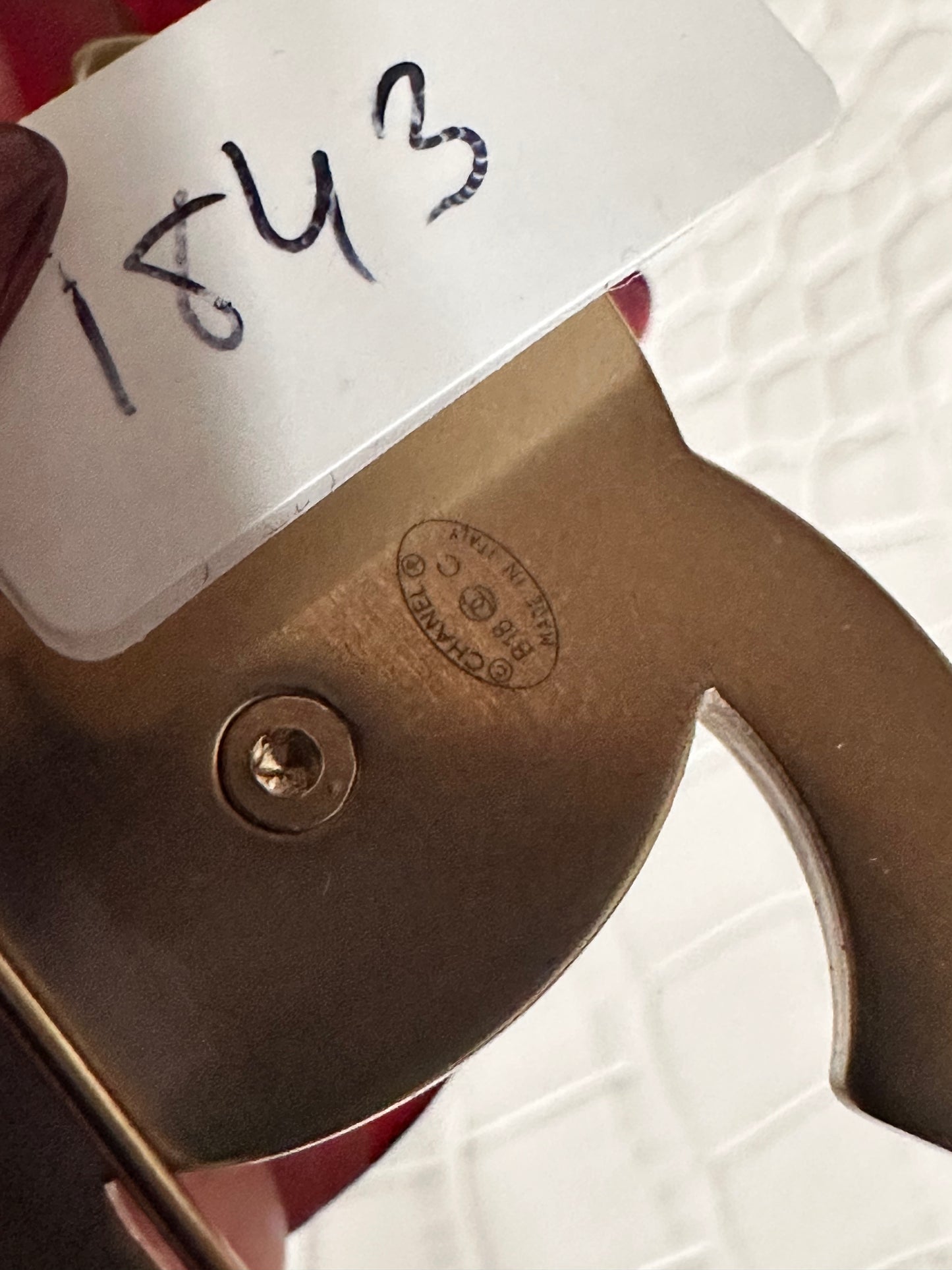 Chanel turnlock brooch