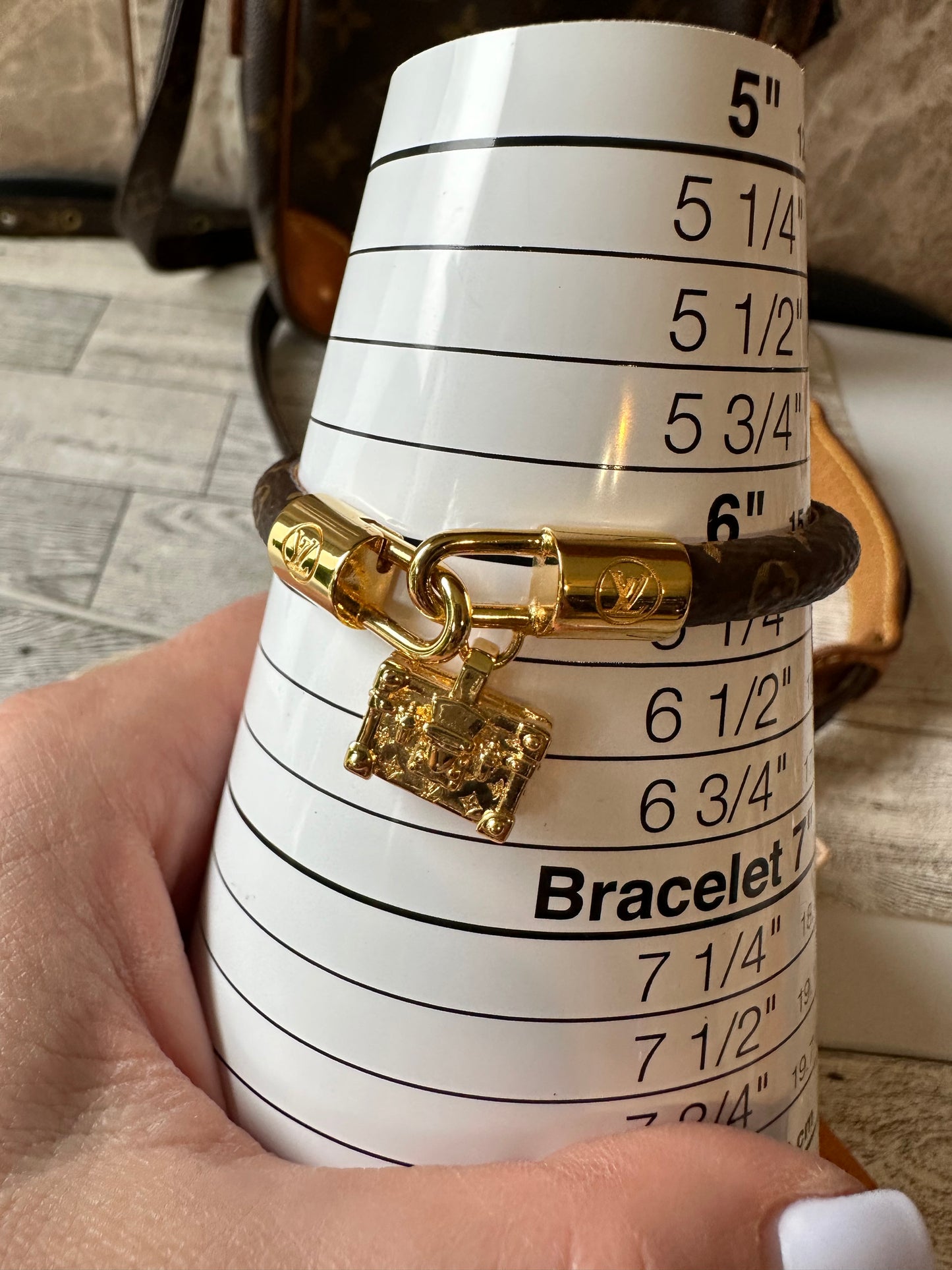 Louis Vuitton Bracelet with trunk charm