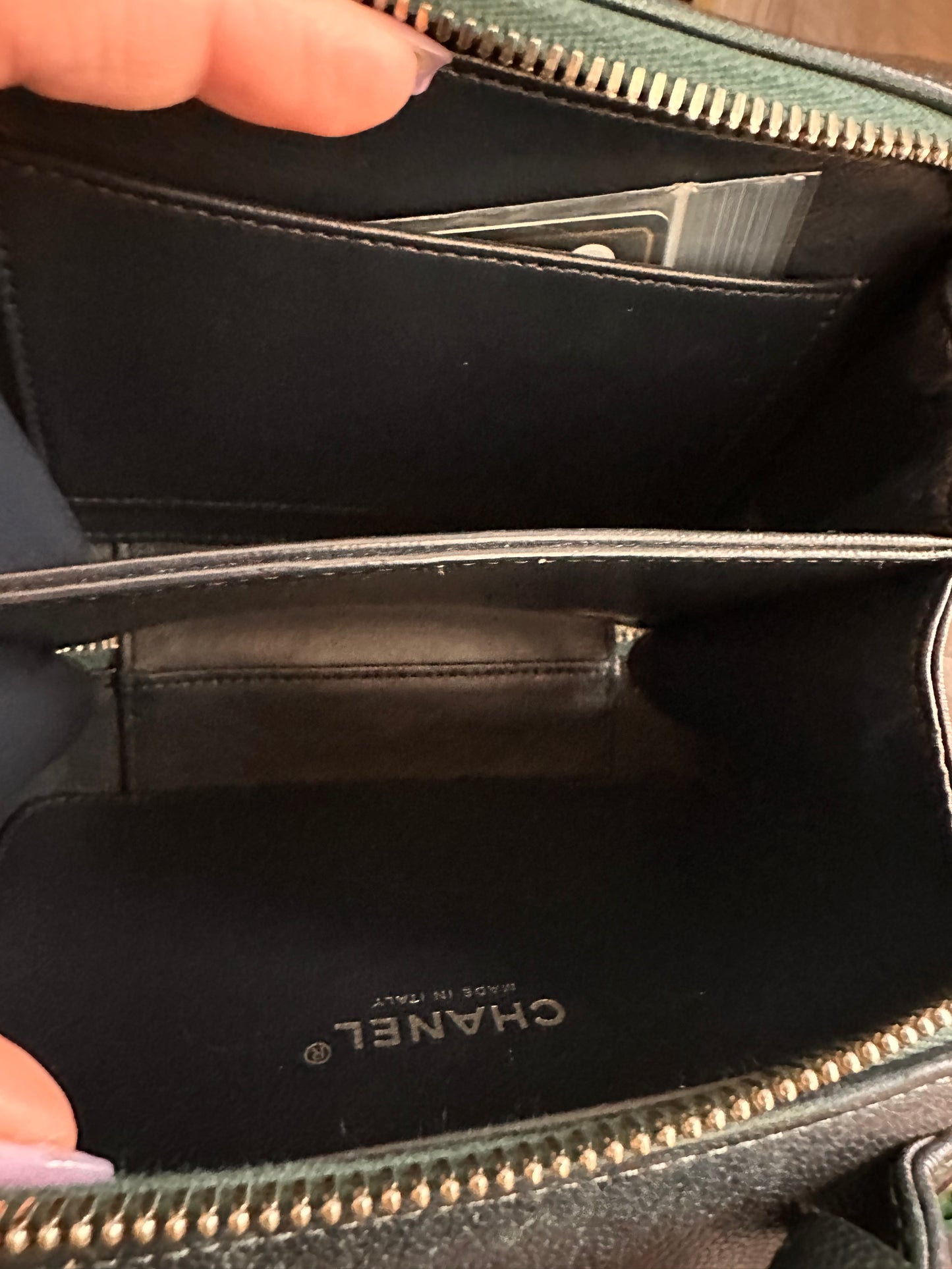 Chanel iridescent filigree vanity case